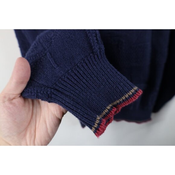 Vintage 90s Streetwear Mens 2XL Golf All Over Print Cotton Knit Sweater USA - Picture 8 of 14